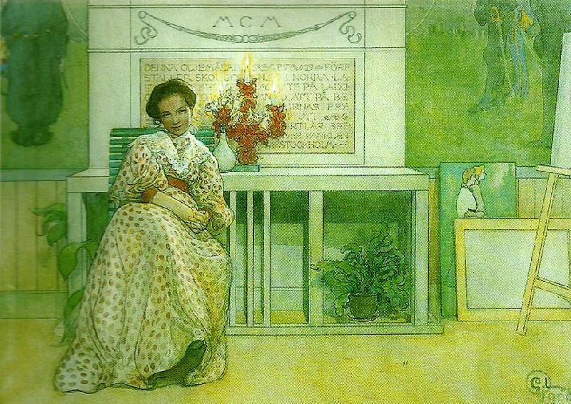 Carl Larsson efter balen oil painting picture